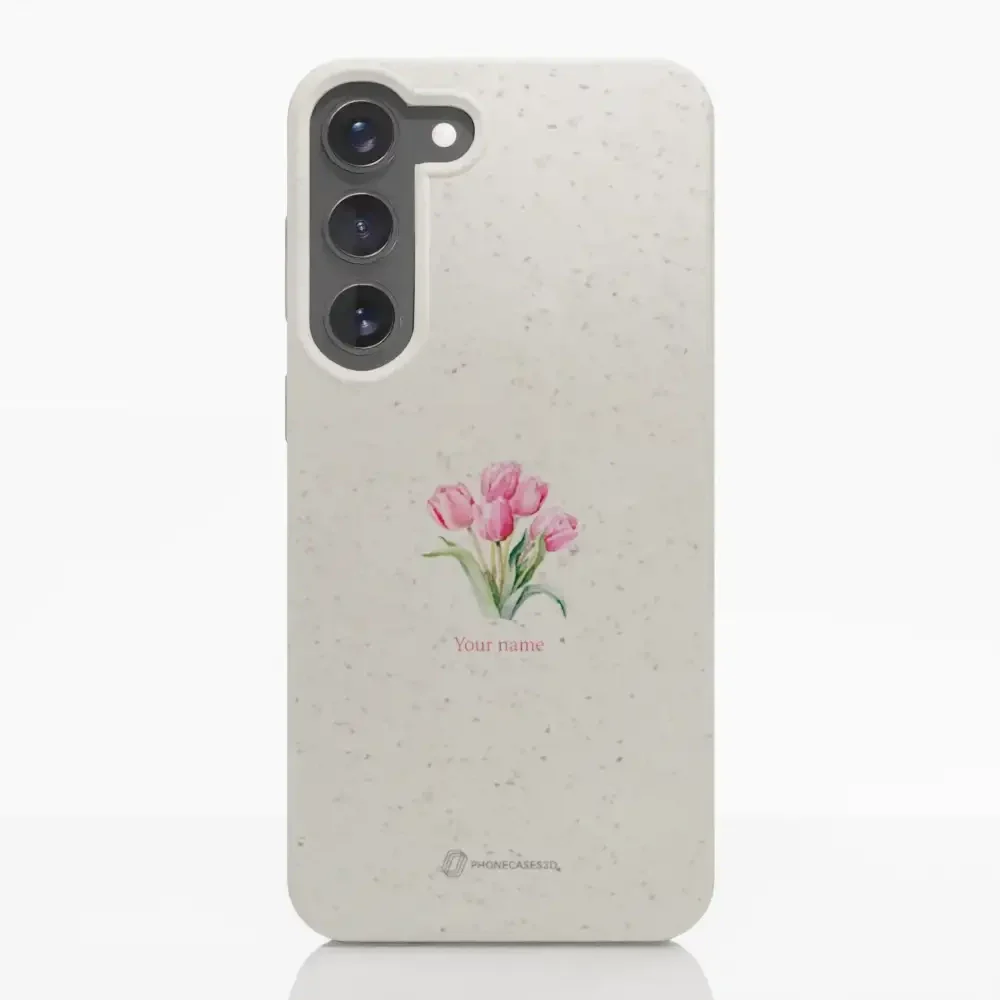 Martine Halvorsen Official Compostable Phone Case Design Tulips + Name - Image 30