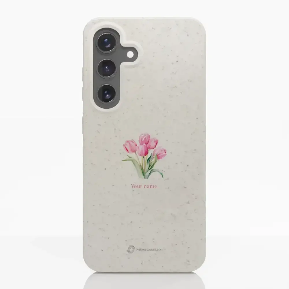 Martine Halvorsen Official Compostable Phone Case Design Tulips + Name - Image 33