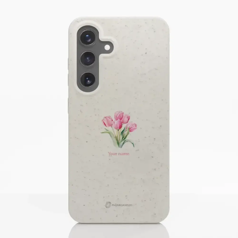 Martine Halvorsen Official Compostable Phone Case Design Tulips + Name - Image 36
