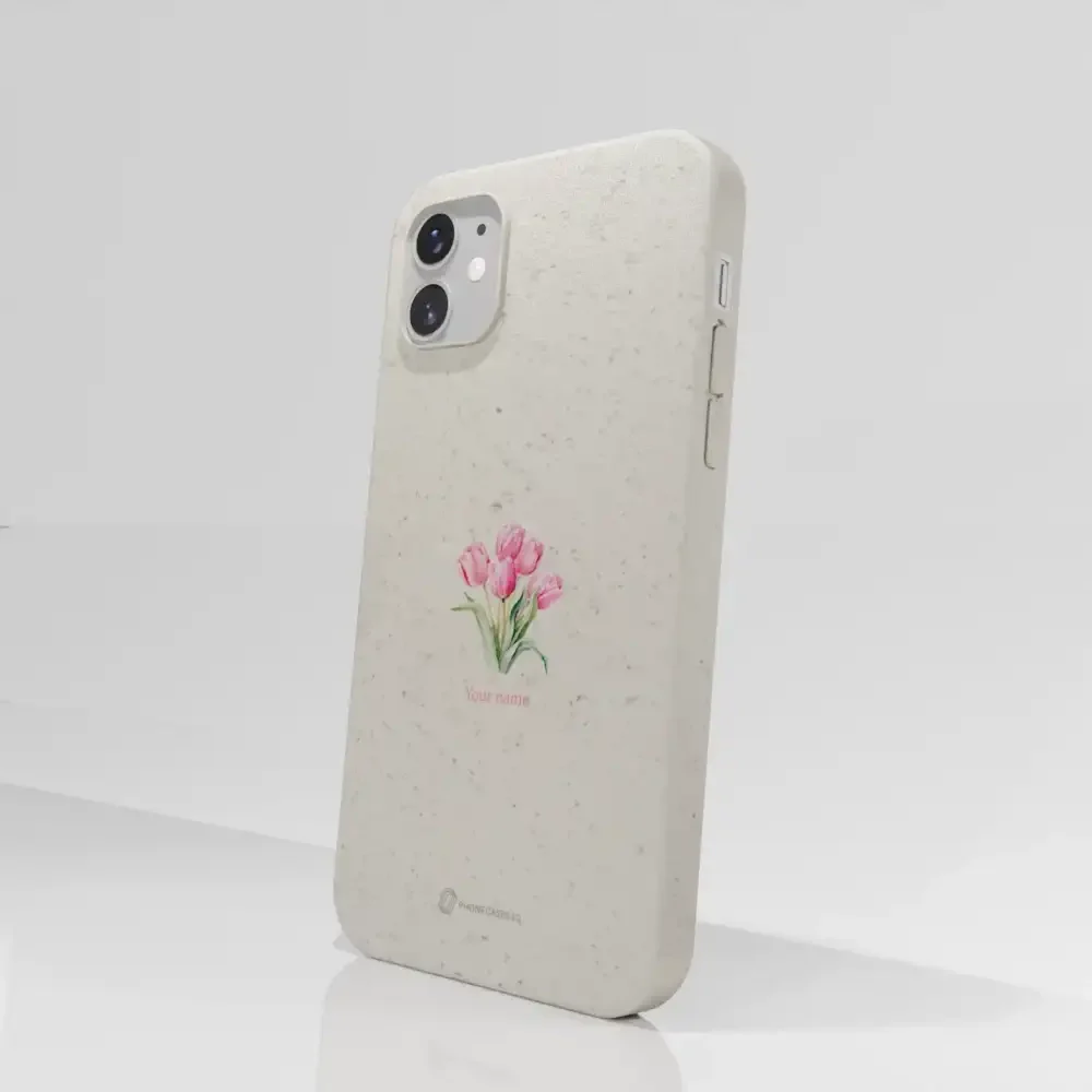 Martine Halvorsen Official Compostable Phone Case Design Tulips + Name - Image 45