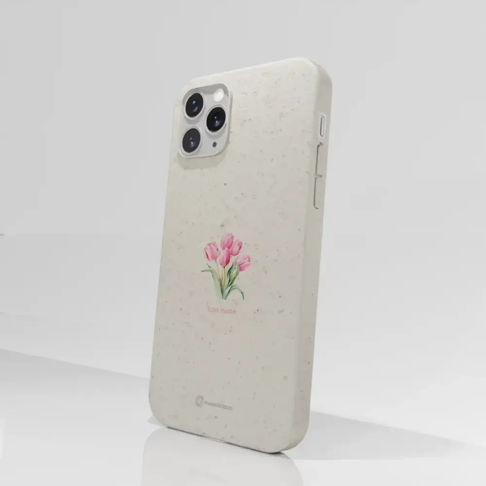 Martine Halvorsen Official Compostable Phone Case Design Tulips + Name - Image 46