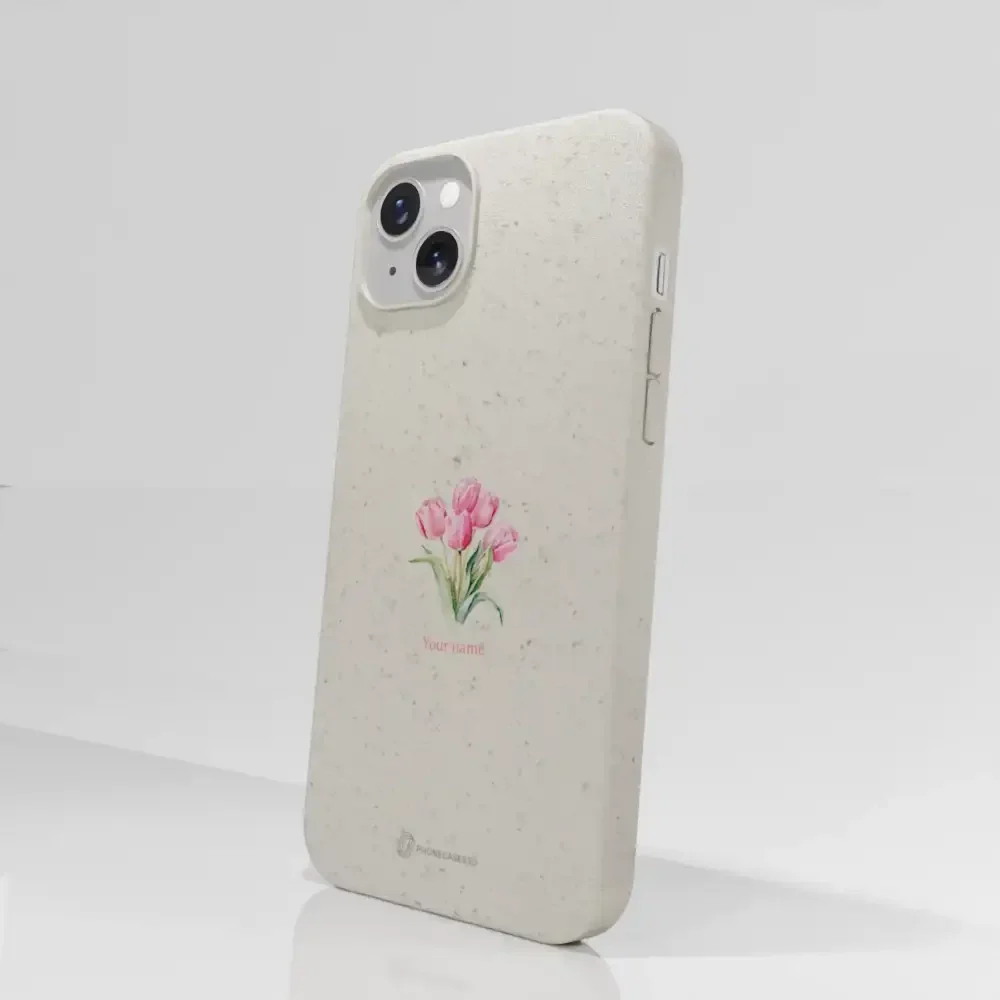 Martine Halvorsen Official Compostable Phone Case Design Tulips + Name - Image 55