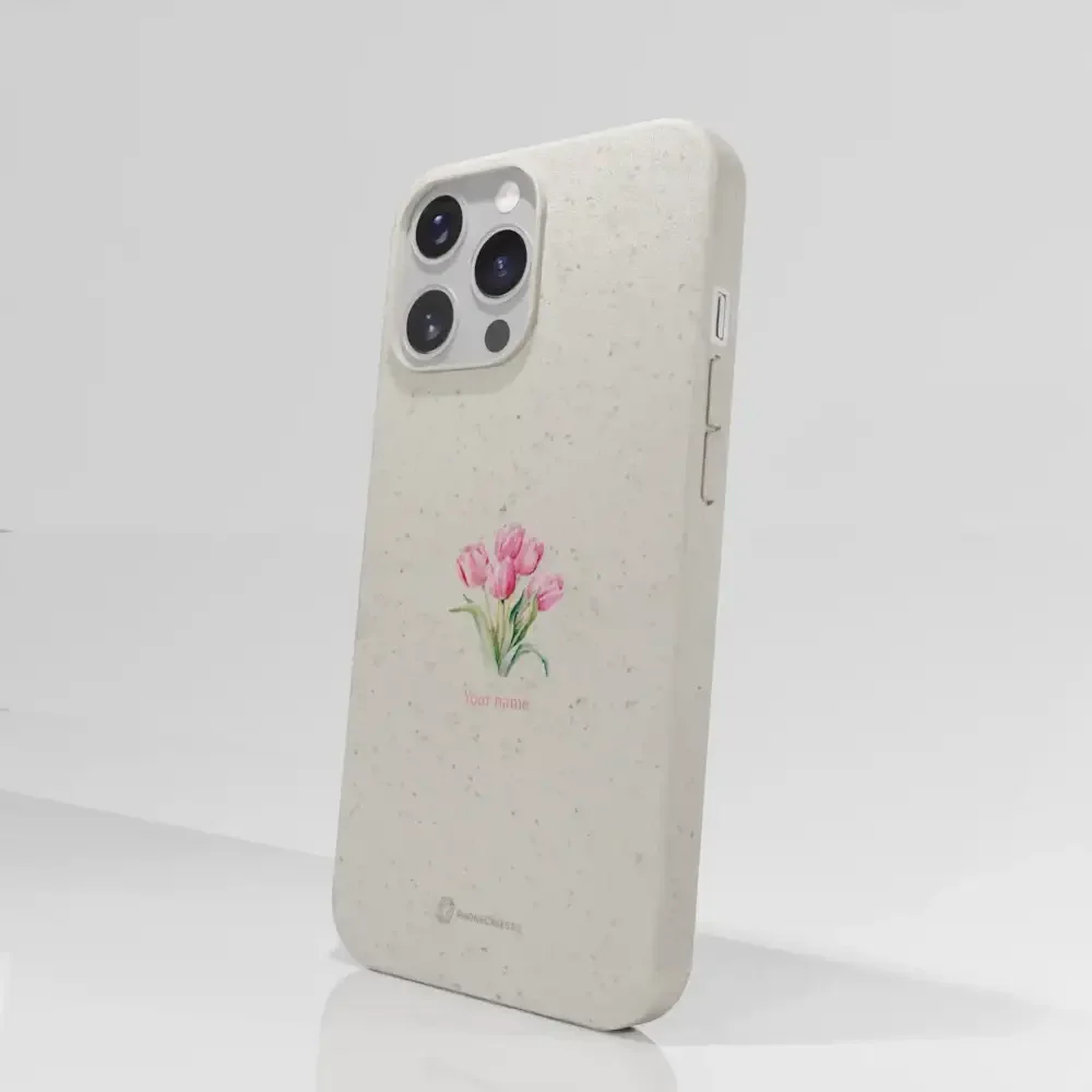 Martine Halvorsen Official Compostable Phone Case Design Tulips + Name - Image 56