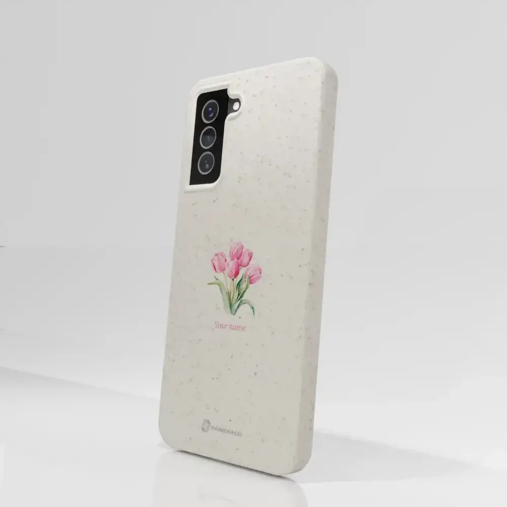 Martine Halvorsen Official Compostable Phone Case Design Tulips + Name - Image 68