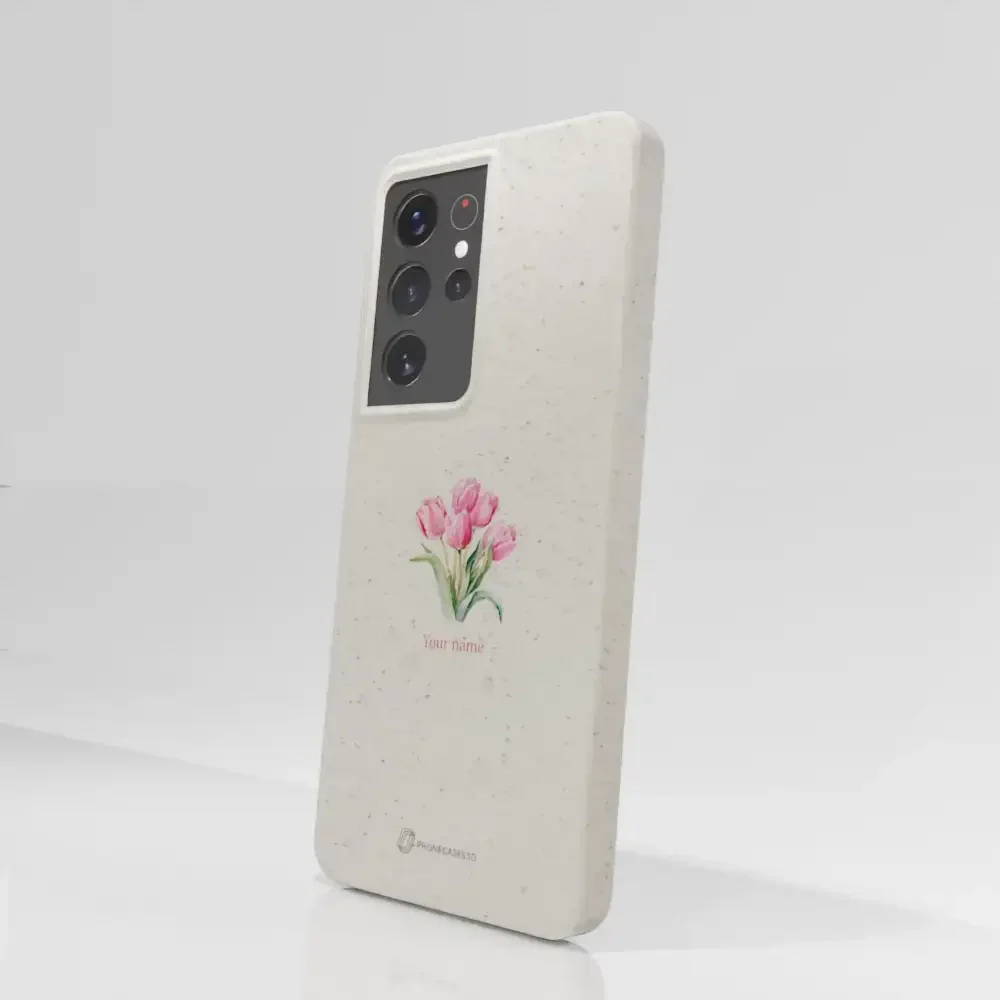 Martine Halvorsen Official Compostable Phone Case Design Tulips + Name - Image 69
