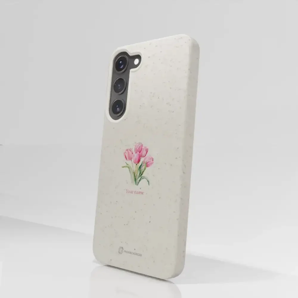 Martine Halvorsen Official Compostable Phone Case Design Tulips + Name - Image 74