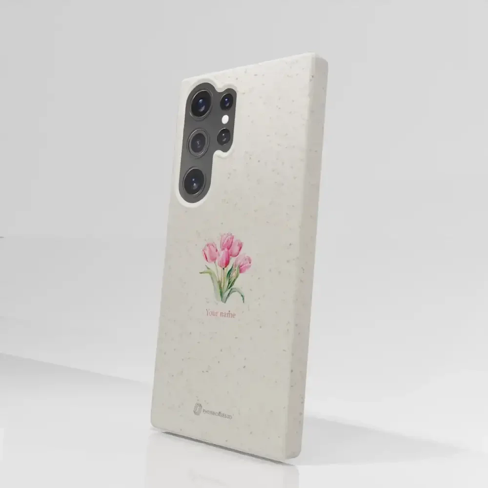 Martine Halvorsen Official Compostable Phone Case Design Tulips + Name - Image 75