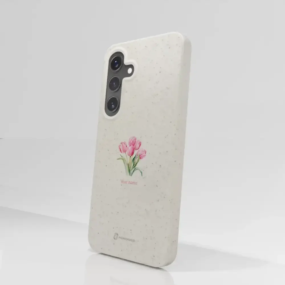 Martine Halvorsen Official Compostable Phone Case Design Tulips + Name - Image 76