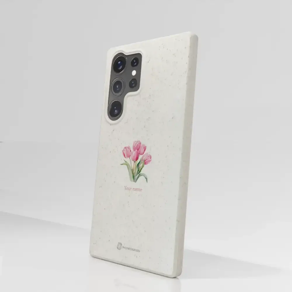 Martine Halvorsen Official Compostable Phone Case Design Tulips + Name - Image 78