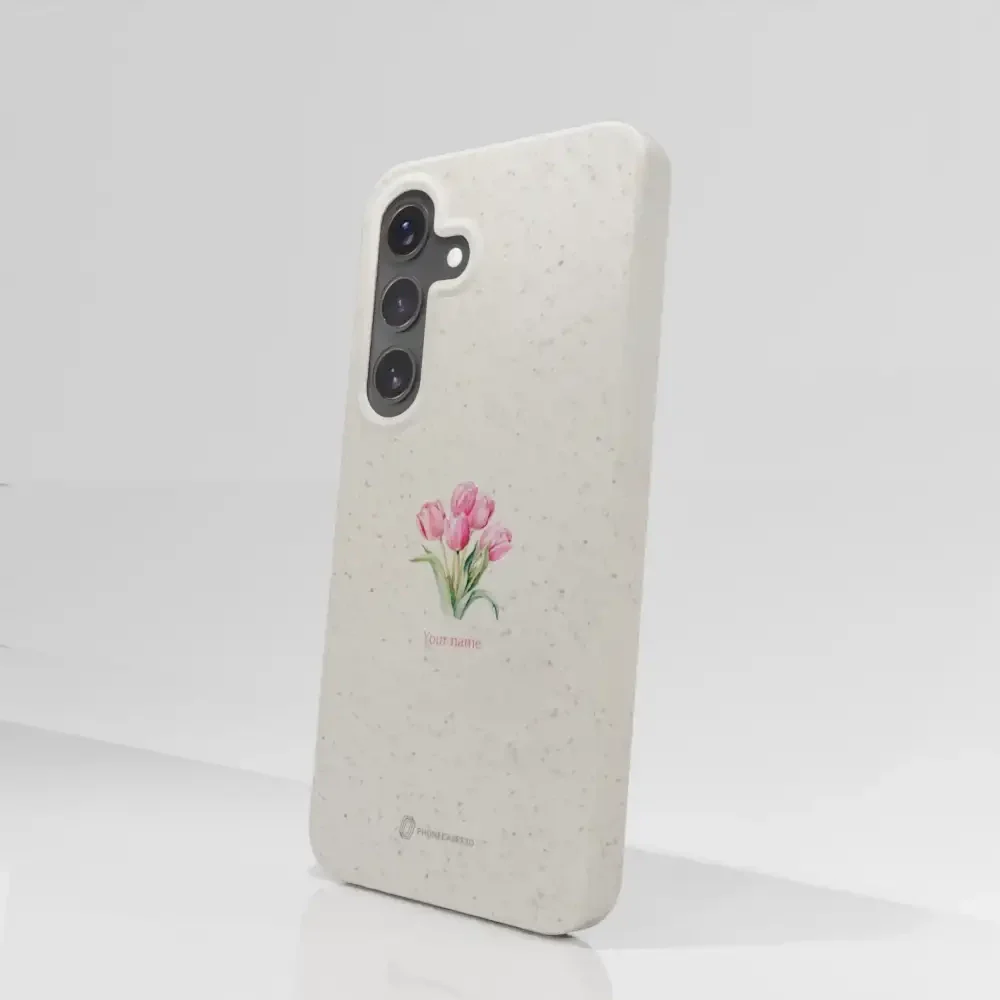 Martine Halvorsen Official Compostable Phone Case Design Tulips + Name - Image 79