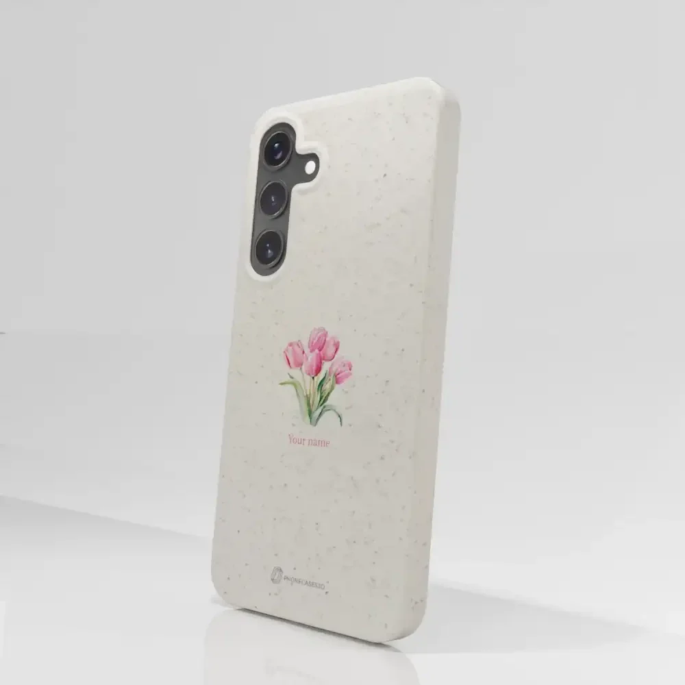 Martine Halvorsen Official Compostable Phone Case Design Tulips + Name - Image 80