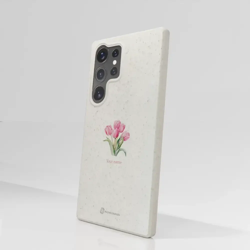 Martine Halvorsen Official Compostable Phone Case Design Tulips + Name - Image 81