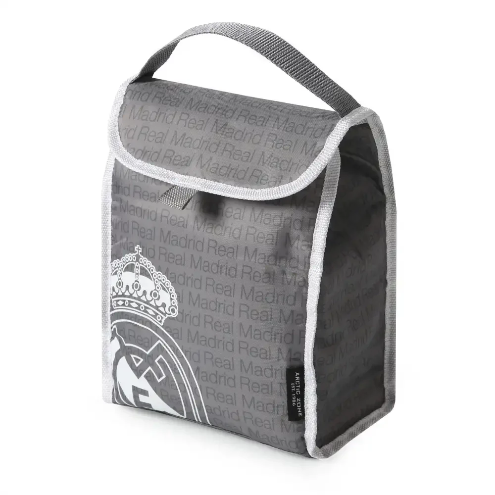 Real Madrid Thermal Lunch Bag - Grey - Image 3